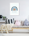 Over the Rainbow Nursery Bedroom Art Print | Childrens Art NZ | The Good Poster Co.