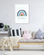 Over the Rainbow Nursery Bedroom Art Print | Childrens Art NZ | The Good Poster Co.