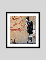 Rat Girl Art Print by Banksy
