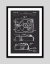 Record Player Patent Art Print | Black and White Art