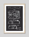 Record Player Patent Art Print | Black and White Art