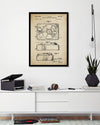 Vintage Record Player Patent Art Print