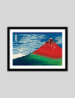 Red Fuji Art Print by Katsushika Hokusai