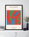 Love Neue Graphik Art Print by Robert Indiana | Vintage Poster Art | The Good Poster Co. NZ