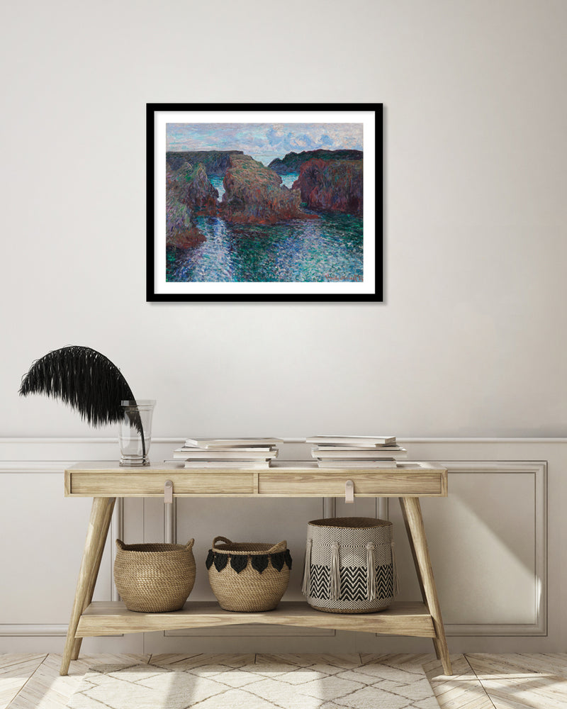 Rocks at Port Goulphar by Claude Monet | Claude Monet Art Prints | Smash Crab NZ