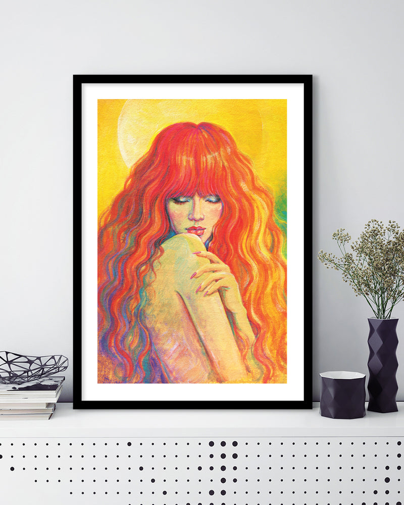 Contemporary Rouge Dreamer Art Print