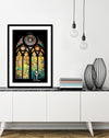 Stained Glass Window Art Print by Banksy