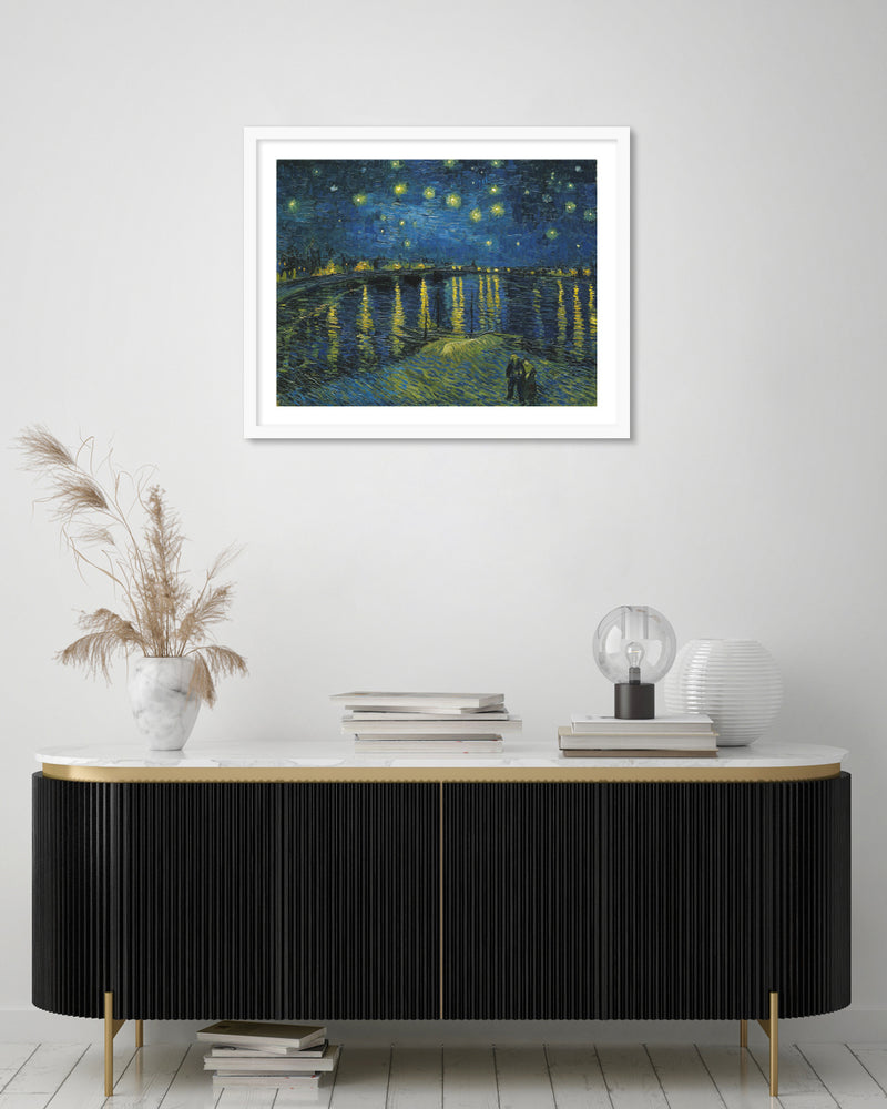 Starry Night over the Rhone Art Print by Vincent van Gogh