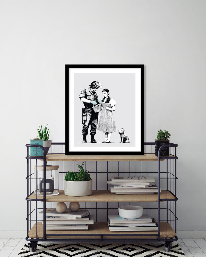 Stop and Search Art Print by Banksy