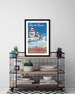 Fly the Finest TWA Travel Poster | Travel Posters NZ | Smash Crab NZ