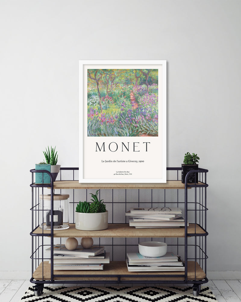 The Artist's Garden at Giverny Exhibition Poster by Claude Monet | Claude Monet Art NZ | The Good Poster Co.