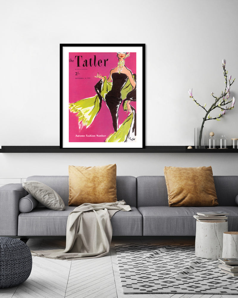Autumn Fashion 1955 Art Print by Tatler Magazine