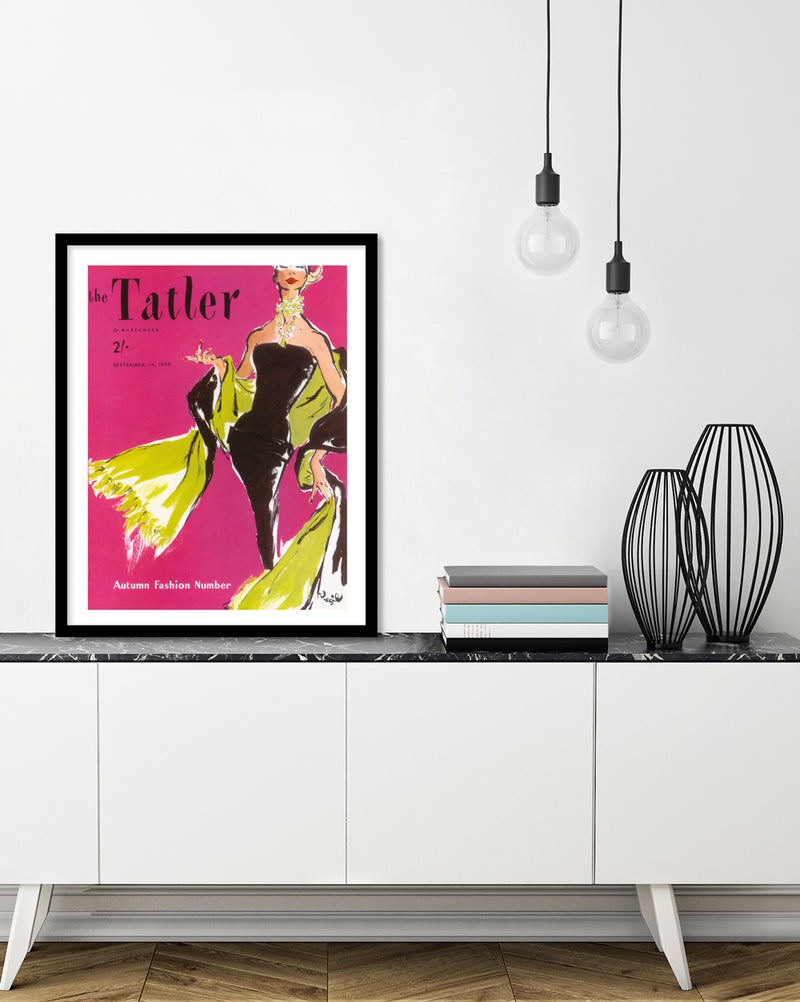 Autumn Fashion 1955 Art Print by Tatler Magazine