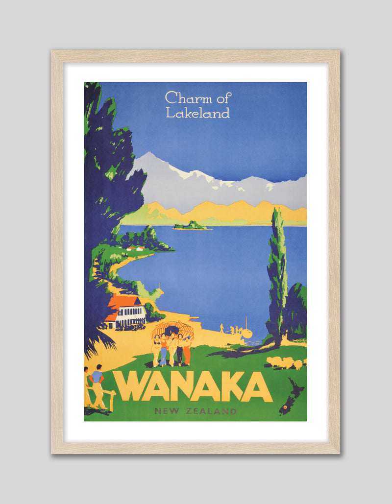 Wanaka Travel Poster | Vintage Poster | The Good Poster Co.