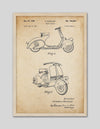 Vintage Vespa Patent Art Print