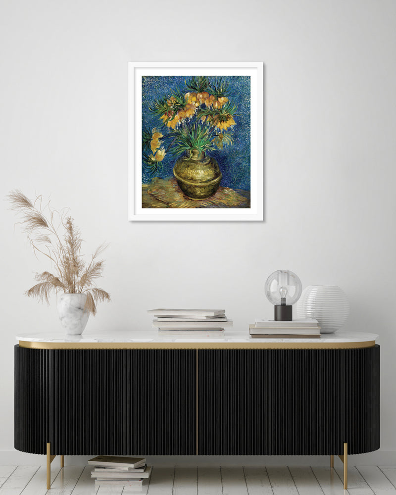 Imperial Fritillaries in a Copper Vase by Vincent van Gogh Art Print | The Good Poster Co. NZ