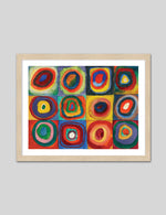 Colour Study Square with Concentric Circles Art Print by Wassily Kandinsky | Abstract Art | The Good Poster Co.
