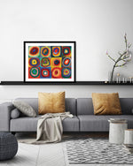 Colour Study Square with Concentric Circles Art Print by Wassily Kandinsky | Abstract Art | The Good Poster Co.