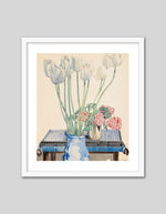 White Tulips Art Print by Charles Rennie Mackintosh
