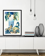 Yoro Waterfall Art Print bYoro Waterfall Art Print by Katsushika Hokusai