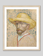 Self Portrait with Straw Hat by Vincent van Gogh | Vincent van Gogh Art NZ | The Good Poster Co.