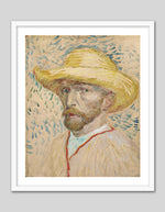 Self Portrait with Straw Hat by Vincent van Gogh | Vincent van Gogh Art NZ | The Good Poster Co.